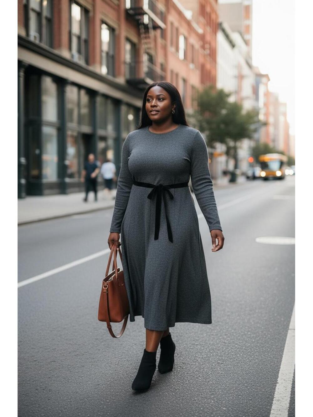 J.Crew Women's Gray Long Sleeve Knit Dress Size 12